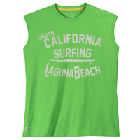 Redfield XXL Muskelshirt grün Print California Surfing