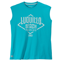 Redfield XXL Muskelshirt türkis Print Luquillo Beach