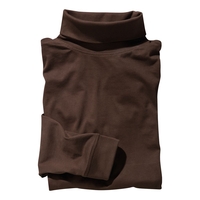 Redfield XXL Roy Langarmshirt Rollkragen dunkelbraun