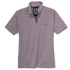 Redmond "Wash & Wear" Polo geringelt lila melange XXL
