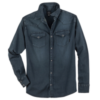 Replika Allsize XXL Stretch-Jeanshemd dark blue used
