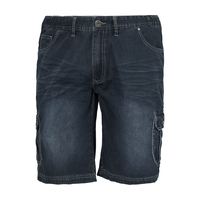 Replika Übergrößen Jeans Shorts dark blue used