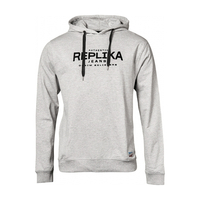 Replika by Allsize Logo Hoodie hellgrau melange XXL