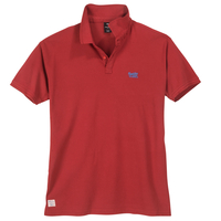 Replika by Allsize Polo rot Übergröße Logostickerei