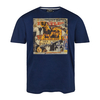 Replika by Allsize T-Shirt blau mit Druck Übergröße