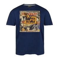 Replika by Allsize T-Shirt blau mit Druck Übergröße