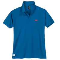 Replika Polo royalblau Übergröße Logostickerei