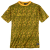 Replika T-Shirt floraler Print oliv-orange XXL