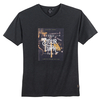 Replika XXL T-Shirt dunkelgrau melange Retro-Fotoprint