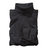 Rollkragen-Langarmshirt anthrazit melange Redfield XXL