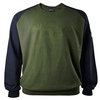Sweatshirt Herren Übergröße oliv-dunkelblau Übergröße