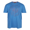 XXL Ahorn Sportswear T-Shirt blau mit Frontprint