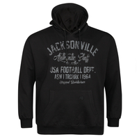 XXL Ahorn Sweat Hoody bedruckt schwarz