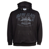 XXL Ahorn Sweat Hoody schwarz Vintage Druck