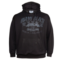 XXL Ahorn Sweat Hoody schwarz Vintage Druck