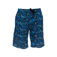 XXL Badebermudas Bellonda Streifen-Anker-Print blau