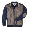 XXL Casa Moda Sweatjacke dunkelblau Kontrasteinsatz