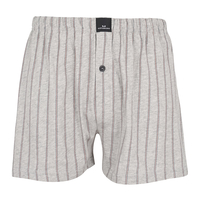 XXL Götzburg Boxershort hellgrau meliert mit Streifen