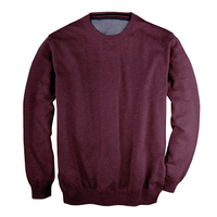 XXL Kitaro Feinstrickpullover bordeaux melange