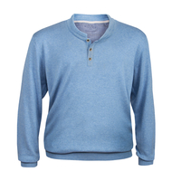XXL Kitaro Serafino-Strickpullover hellblau meliert