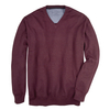XXL Kitaro V-Neck Feinstrickpullover bordeaux mel.