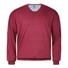XXL Kitaro V-Neck Feinstrickpullover dunkelrot