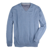 XXL Kitaro V-Neck Feinstrickpullover hellblau meliert