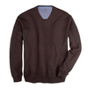 XXL Kitaro V-Neck Feinstrickpullover kaffeebraun mel.