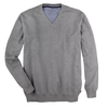 XXL Kitaro V-Neck Feinstrickpullover mittelgrau mel.