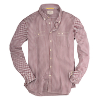 XXL Langarmhemd kariert dark red von Camel Active