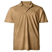 XXL Lucky Star Poloshirt mit Querstruktur camel-beige