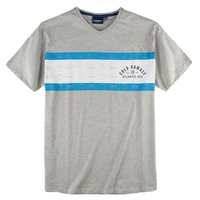 XXL North 56°4 Allsize Print T-Shirt hellgrau melange