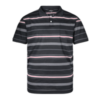 XXL North 56°4 by Allsize Polo schwarz Querstreifen