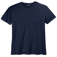 XXL North 56°4 V-Ausschnitt T-Shirt navy Brusttasche