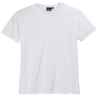 XXL North 56°4 V-Ausschnitt T-Shirt weiß Brusttasche