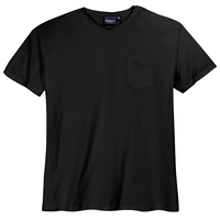 XXL North 56°4 V-Neck T-Shirt schwarz Brusttasche