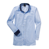 XXL Olymp Langarmhemd hellblau Minimal-Muster