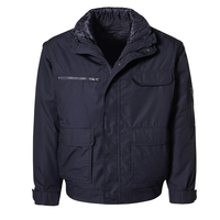 XXL Pionier Workwear beschichteter 3in1-Blouson marine