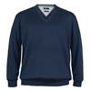 XXL Redfield Feinstrick V-Neck Pullover denimblau