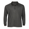 XXL Redfield Langarm-Poloshirt anthrazit melange