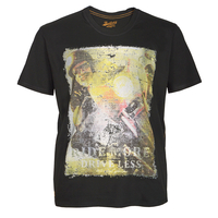 XXL Redfield T-Shirt mit Vintage Foto Print schwarz