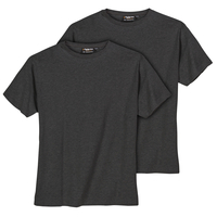 XXL Replika by Allsize 2er Pack T-Shirt dunkelgrau