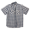 XXL Replika by Allsize Kurzarmhemd navy-weiß-kariert