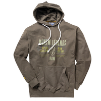 XXL Replika by Allsize Print Kapuzen-Sweatshirt oliv