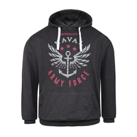 XXL Replika by Allsize Sweat Hoodie dunkelgrau meliert