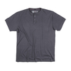 XXL Replika by Allsize T-Shirt Knopfleiste dunkelgrau