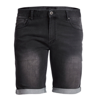 XXL Replika Jeans Stretch Shorts schwarz used wash