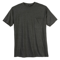 XXL T-Shirt Brusttasche anthrazit melange Redfield