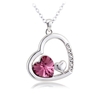 10k Gold Diamond Heart Pendant lovely Necklace for Women