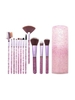 12 Pcs Soft Hair Glitter Makeup Brush Set With Box